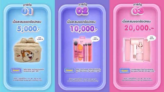 ภารกิจสะสมยอดช้อป นักช้อปสายบิวตี่้