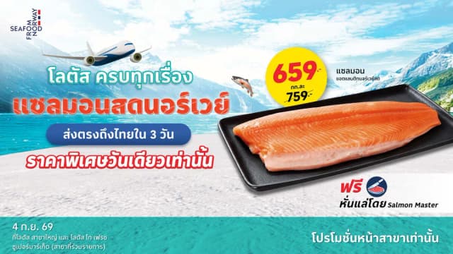 โปรแรงเฉพาะวันศุกร์เท่านั้น! แซลมอนสดนอร์เวย์